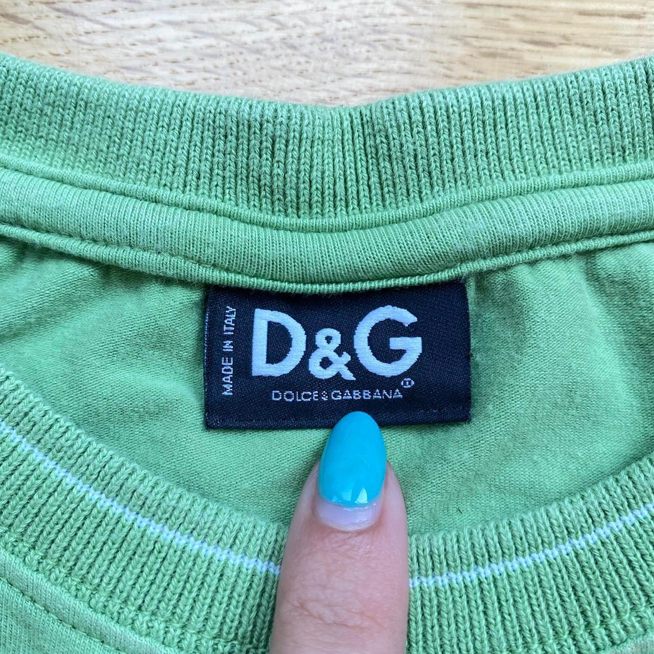 Dolce & Gabbana Green Logo Baby Tee T-Shirt - Outfit Repeater