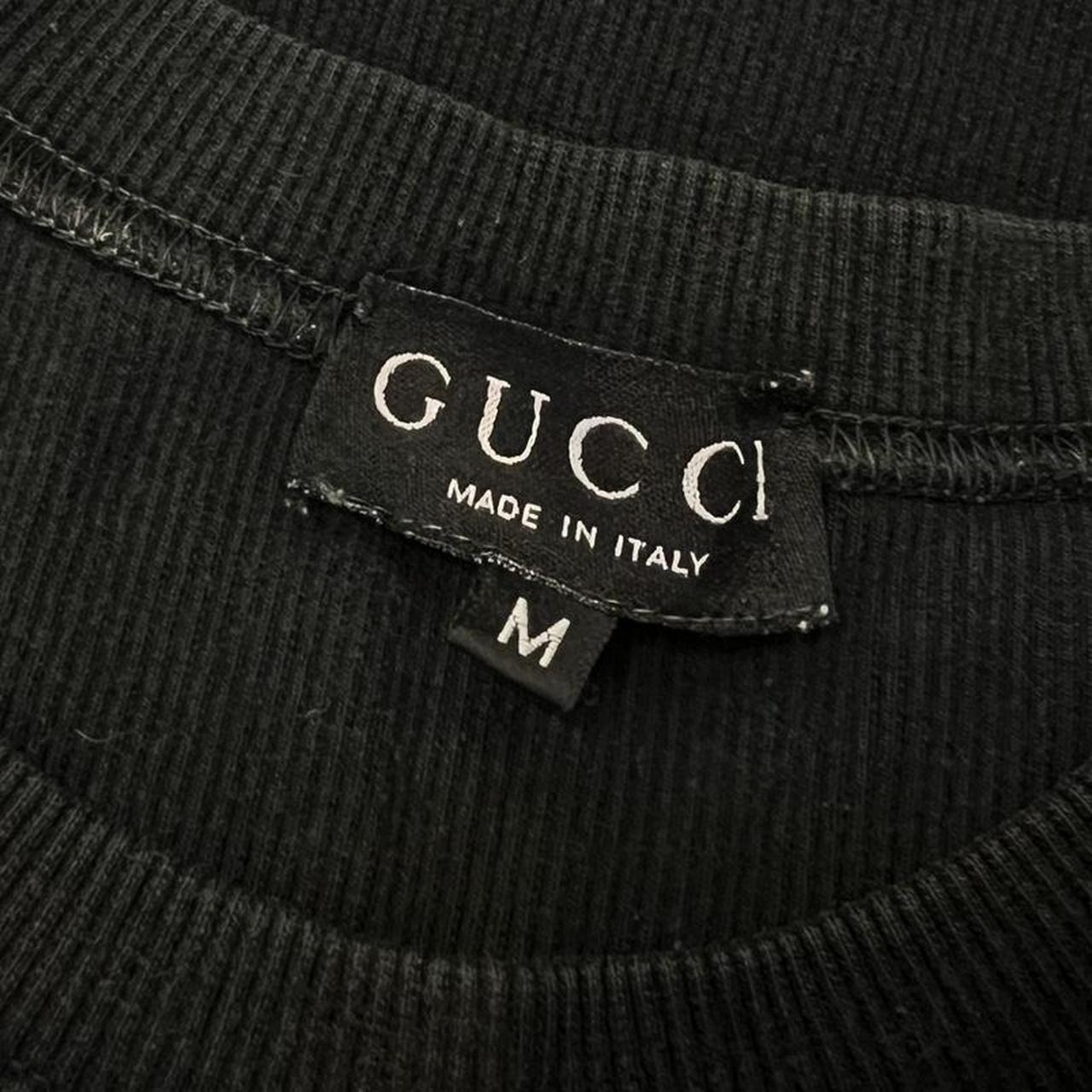Gucci By Tom Ford F/W 1997 Black Ribbed Longsleeve T-Shirt - Outfit Repeater