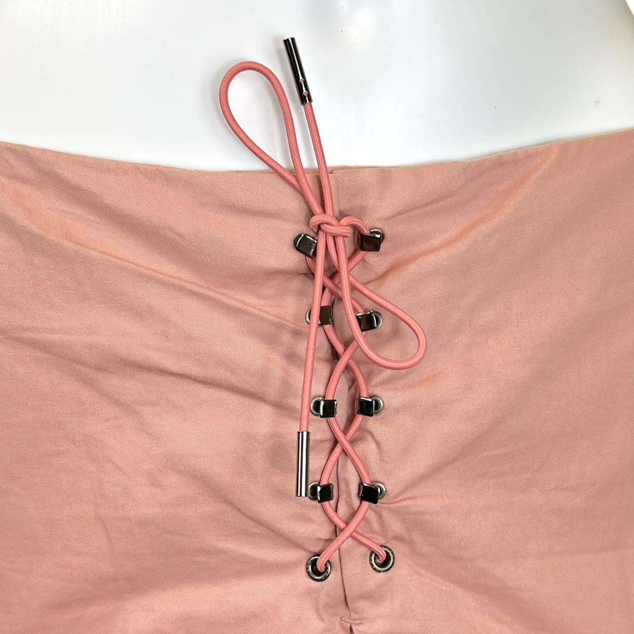 Gucci Pink Paracord Lace Up Front Midi Skirt - Outfit Repeater