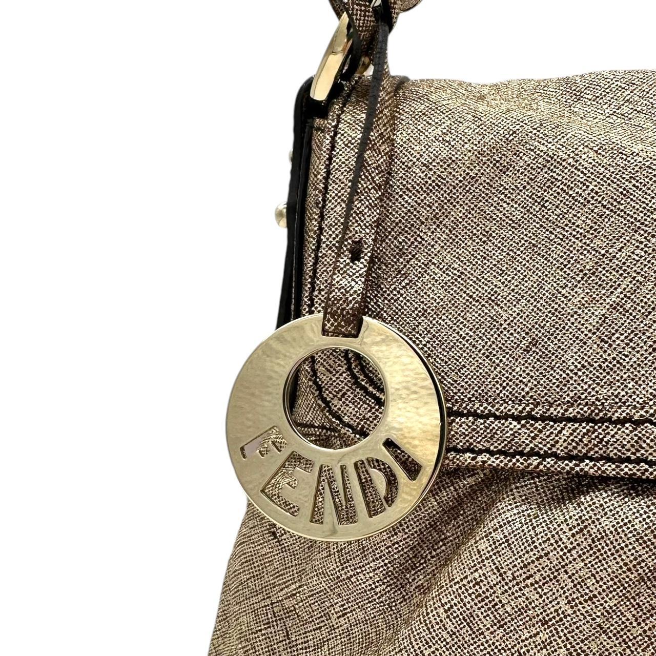 Fendi Gold Leather Mini Chef Shoulder Bag - Outfit Repeater