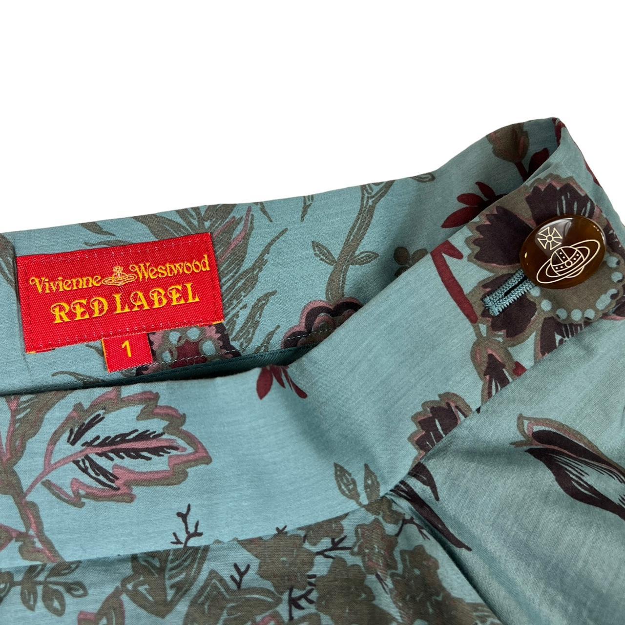 Vivienne Westwood Red Label Blue Floral Print Asymmetrical Tutu Midi Skirt - Outfit Repeater