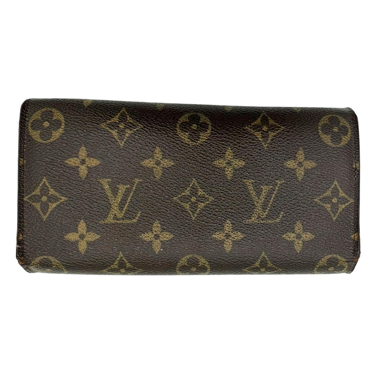 Louis Vuitton Long Wallet Brown Monogram Canvas