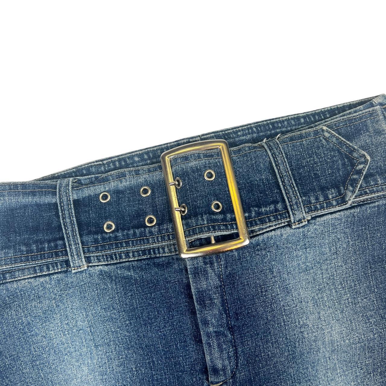 Dolce & Gabbana Basic Faded Denim Belted Mini Skirt - Outfit Repeater