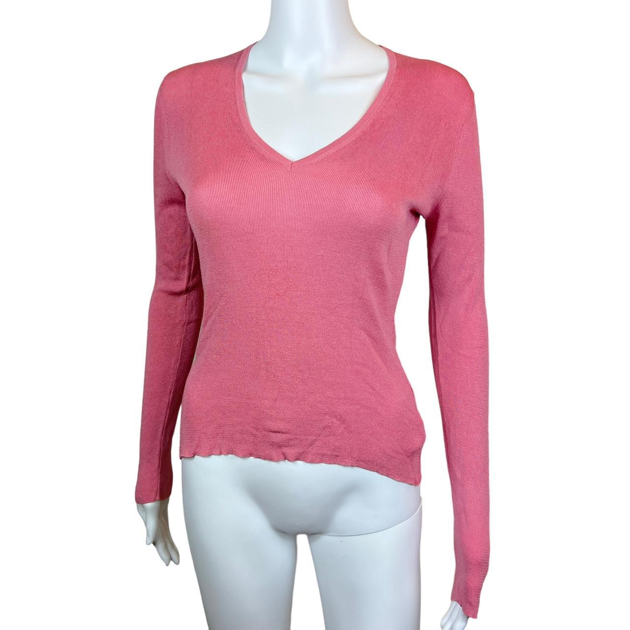 Gucci By Tom Ford Pink Silk Knit Longsleeve T-Shirt