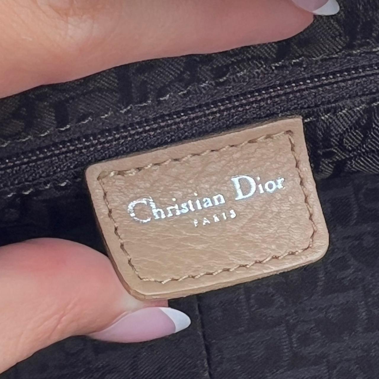 Christian Dior by John Galliano Beige Calfskin Cannage Bag - Outfit Repeater