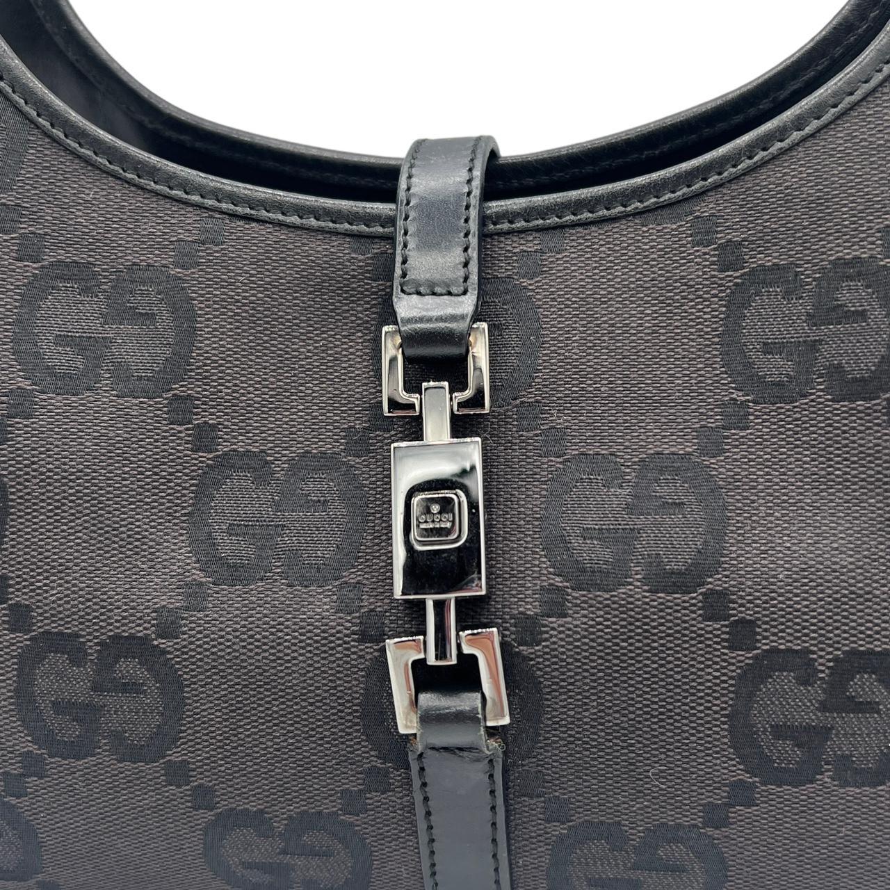 Gucci Black Monogram Mini Jackie Shoulder Bag