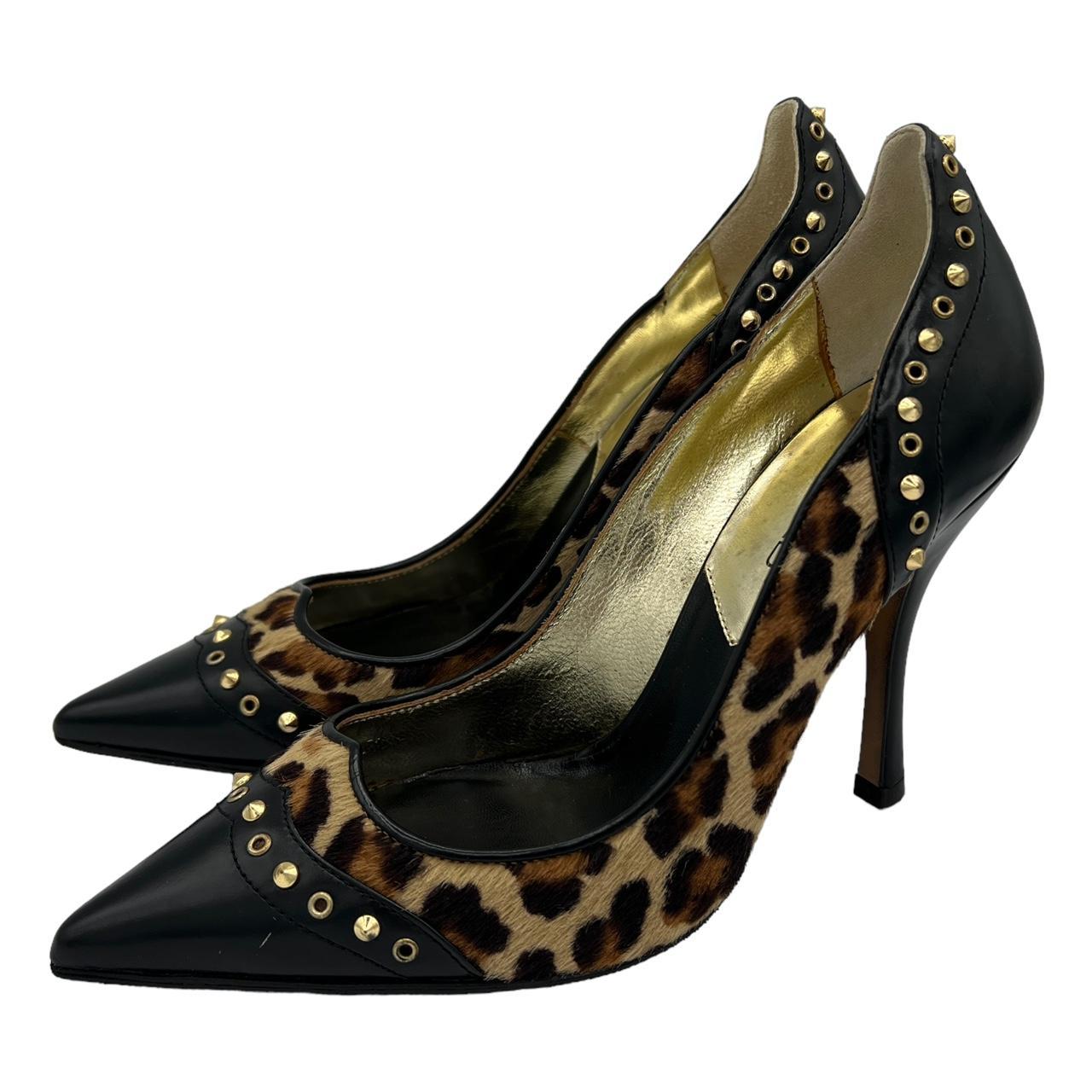 Dsquared2 Studded Leopard Print Heels