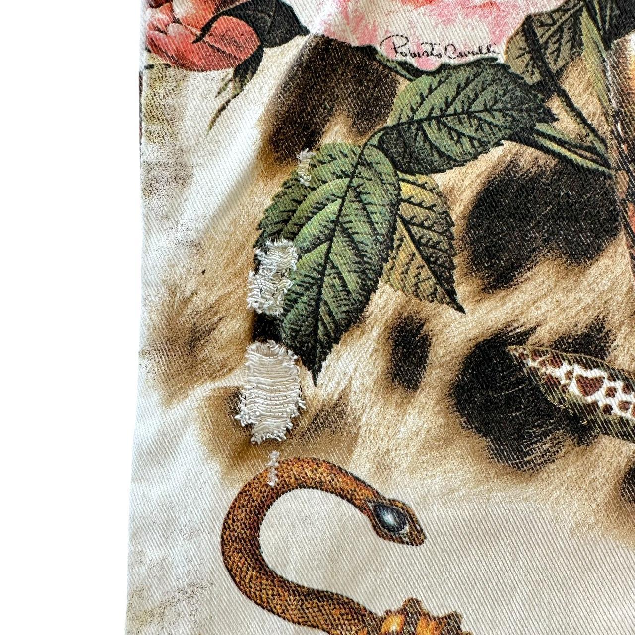Roberto Cavalli Leopard & Floral Printed Jeans - Outfit Repeater