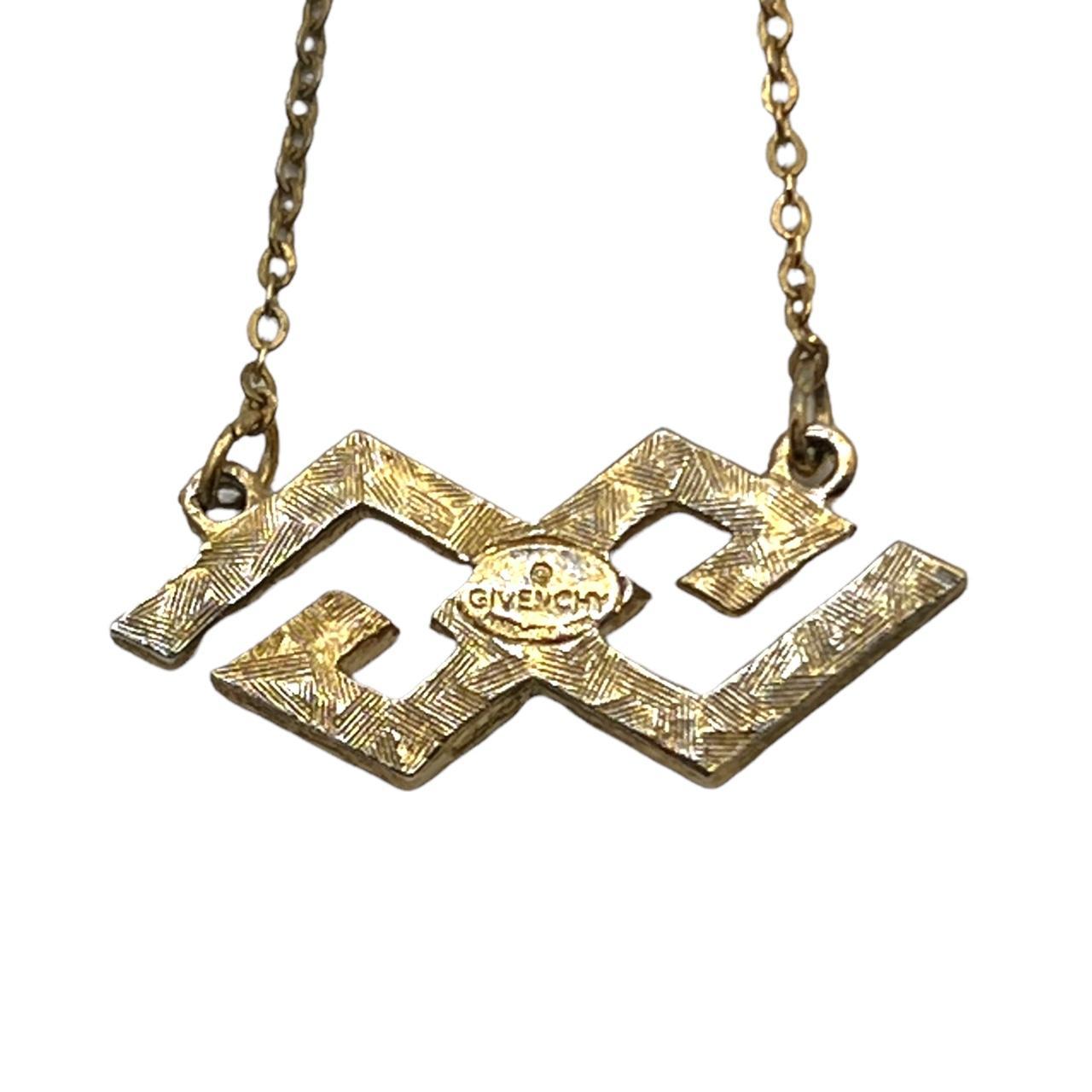 Givenchy Crystal and Gold GG Logo Choker Necklace