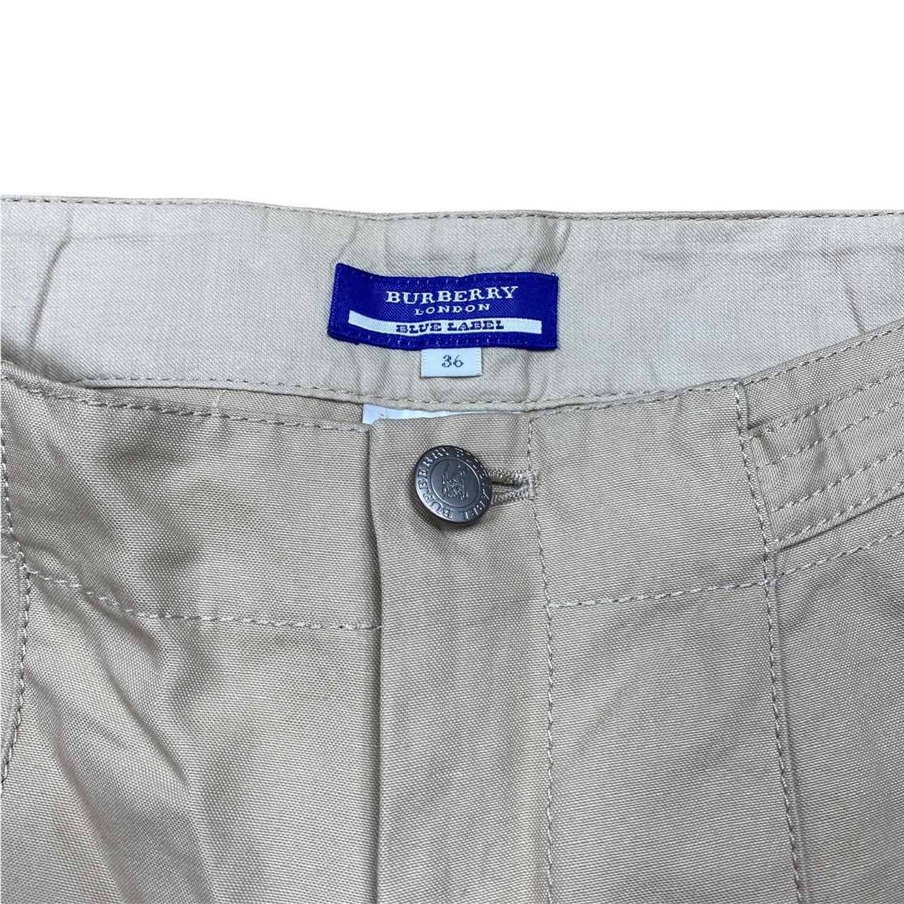 Burberry Blue Label Tan Pants with Adjustable Buckles