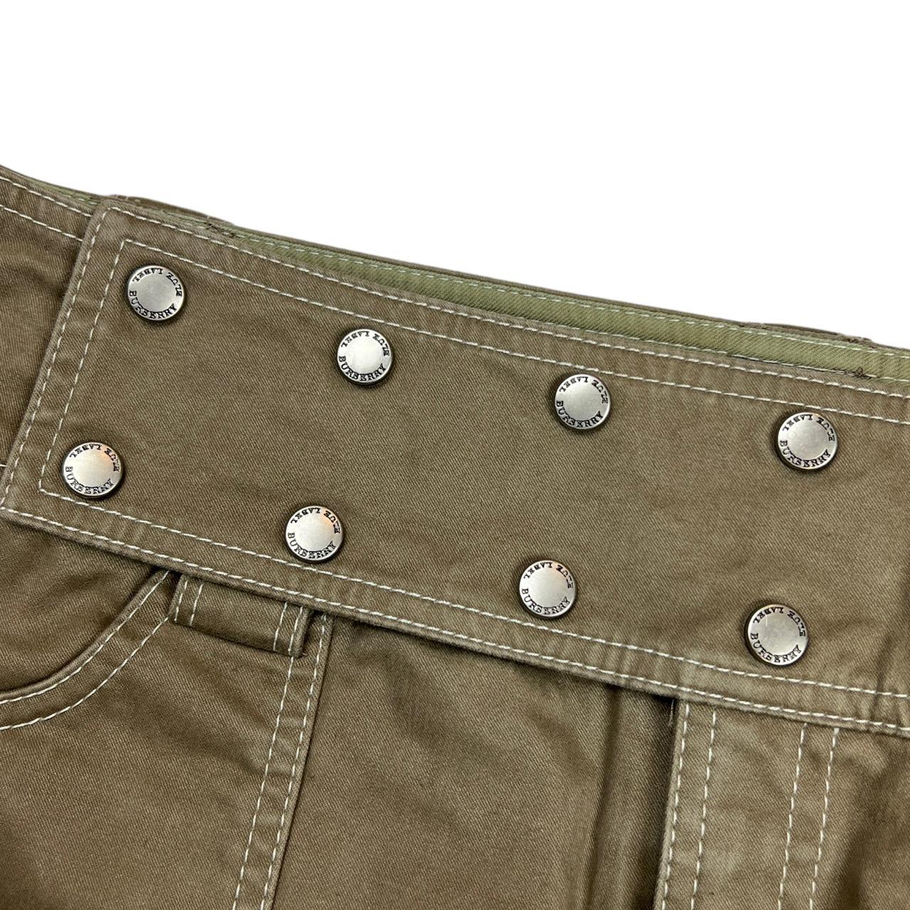 Burberry Blue Label Tan Cargo Style Micro Mini Skirt