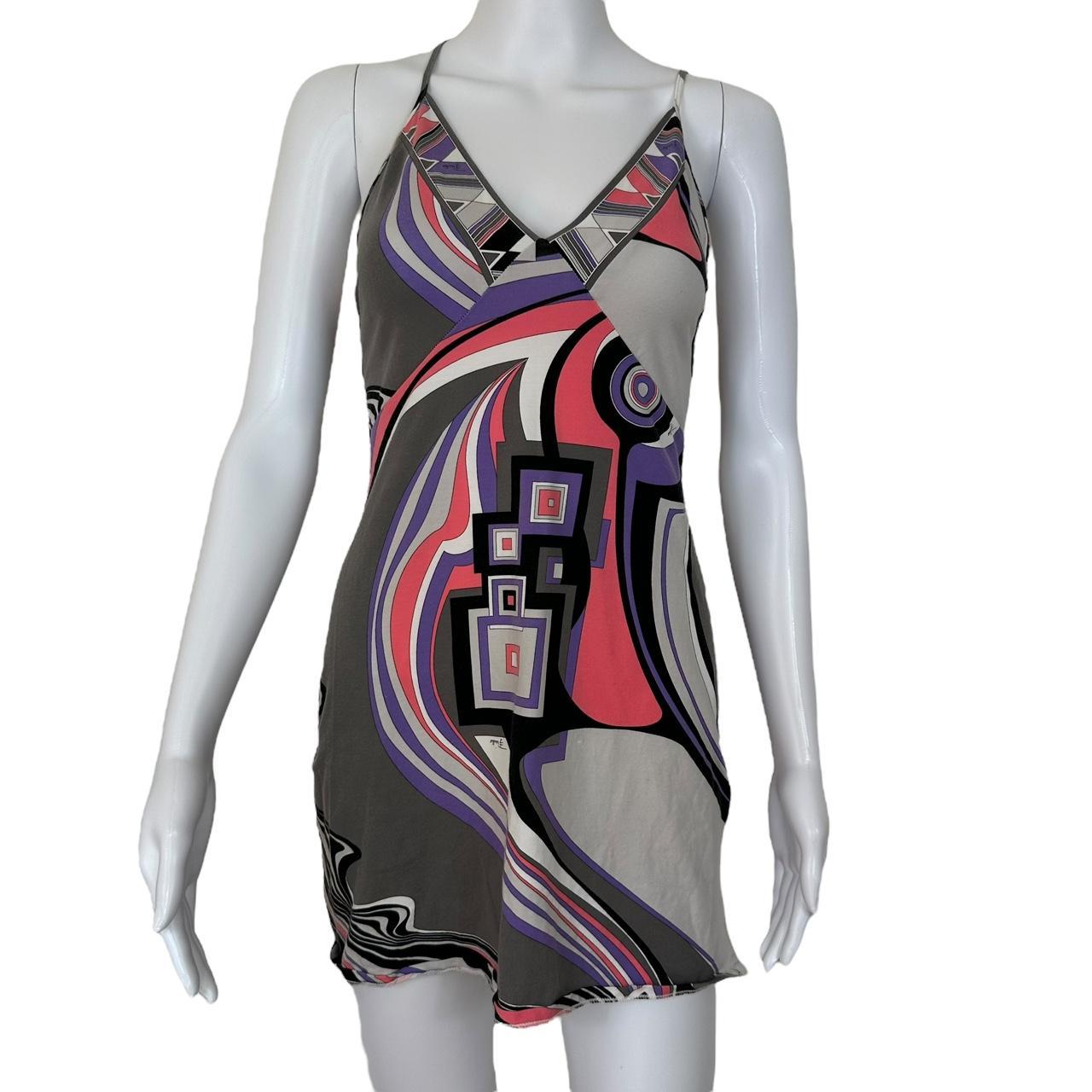 Emilio Pucci Purple Printed Mini Dress