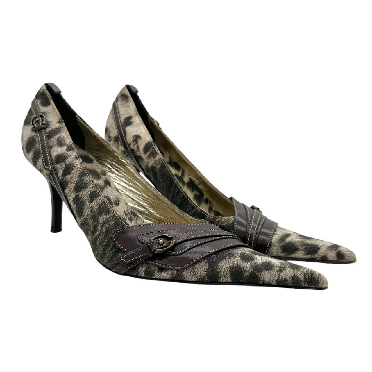 Just Cavalli by Roberto Cavalli Leopard Print Pointed Toe Heels - Outfit Repeater