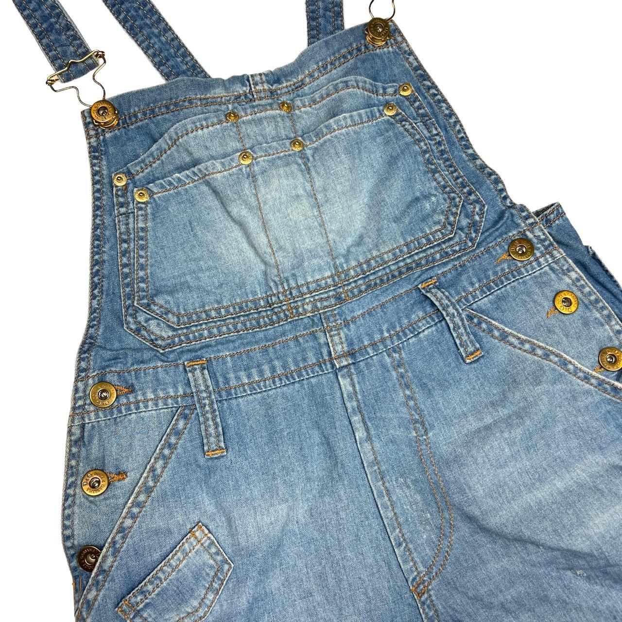 Dolce & Gabbana Light Wash Denim Short Overalls