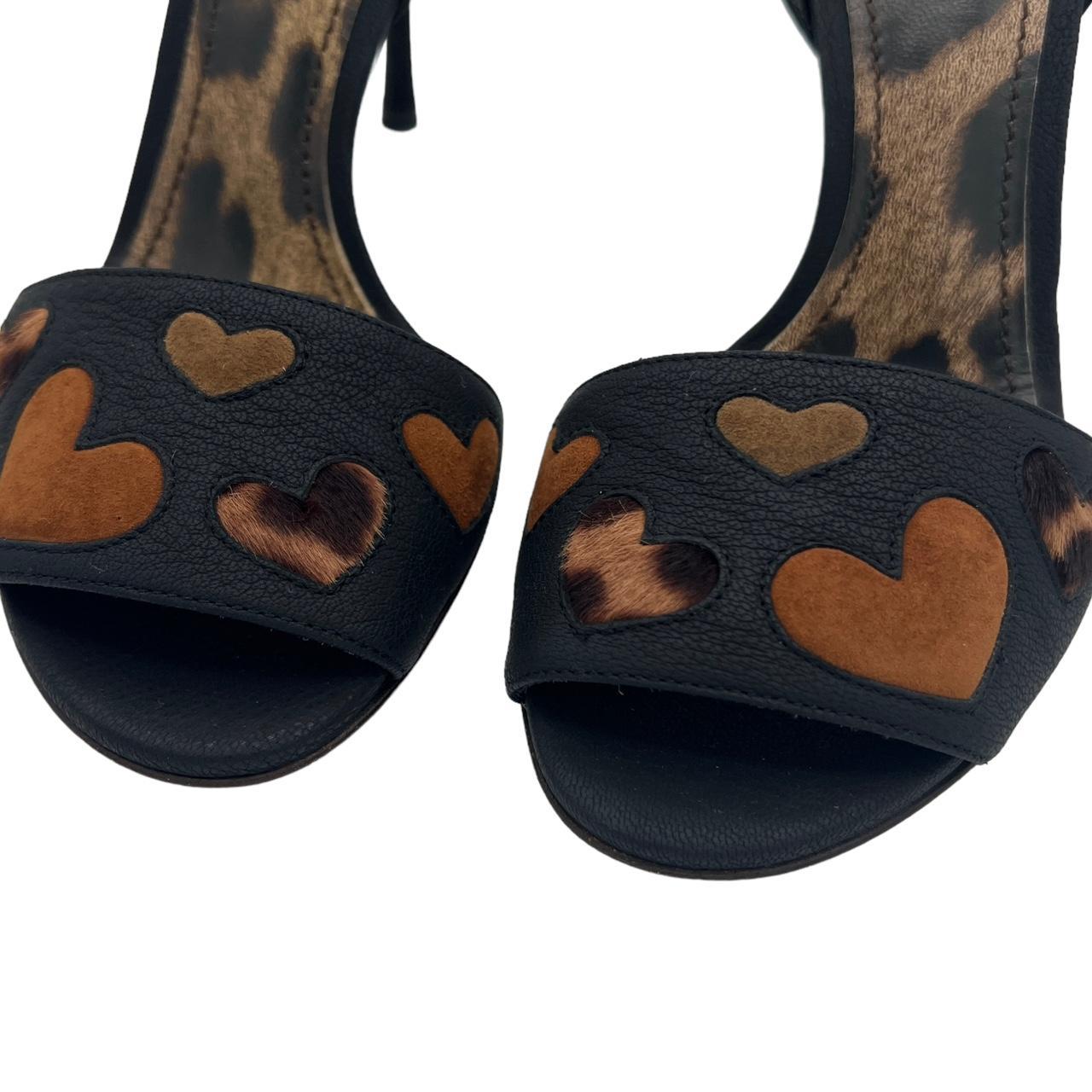 Dolce & Gabbana Leopard Print Slingback Heels 37