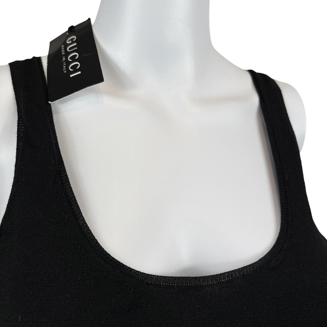 Gucci F/W 2006 Black Wool Blend Knit Tank Top