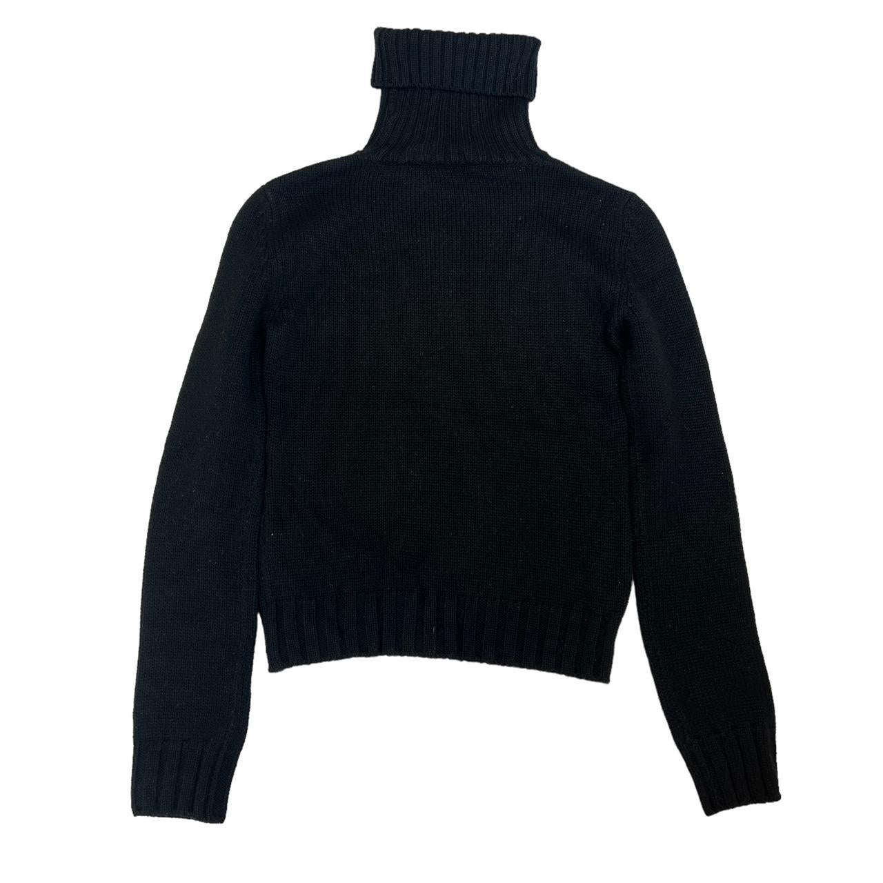 Dolce & Gabbana Knit Logo Turtleneck Sweater - Outfit Repeater