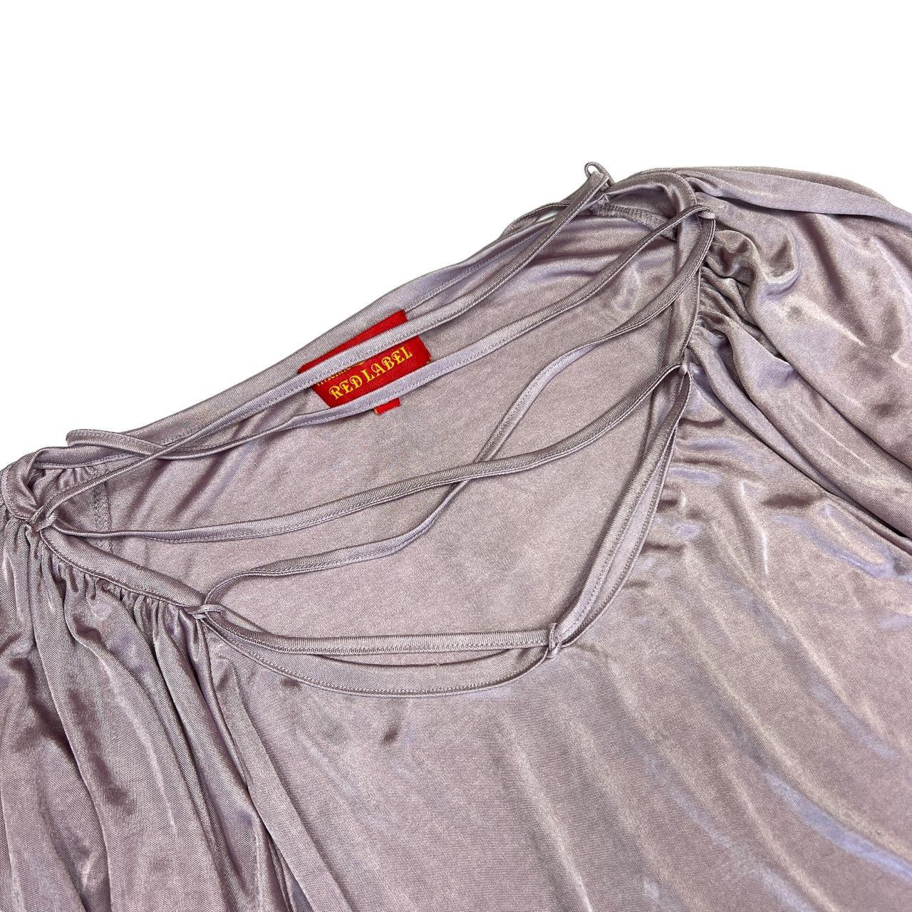 Vivienne Westwood Slinky Dusty Rose Colored Lace Up Blouse Style Shirt - Outfit Repeater