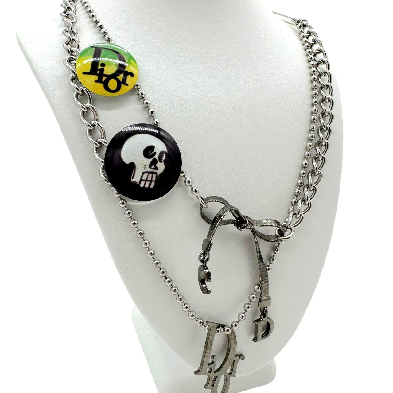 Christian Dior Silver Victim Multi-Chain Necklace - Outfit Repeater