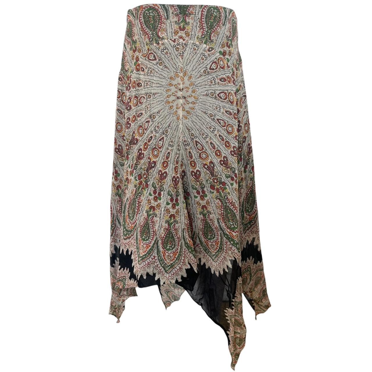 Jean Paul Gaultier Paisley Print Asymmetrical Maxi Skirt - Outfit Repeater