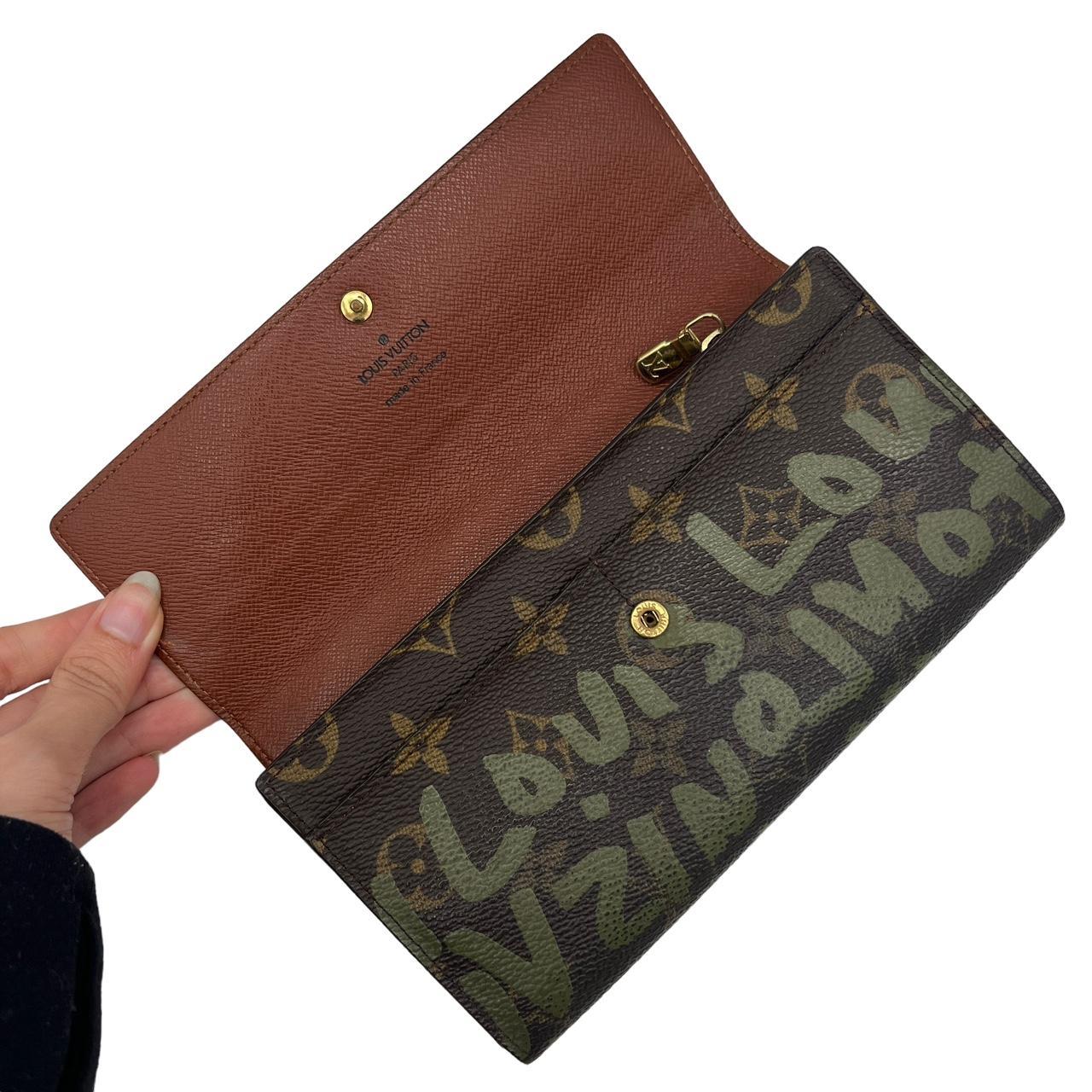 Louis Vuitton Stephen Sprouse Green Grafitti Monogram Canvas Sarah Long Wallet