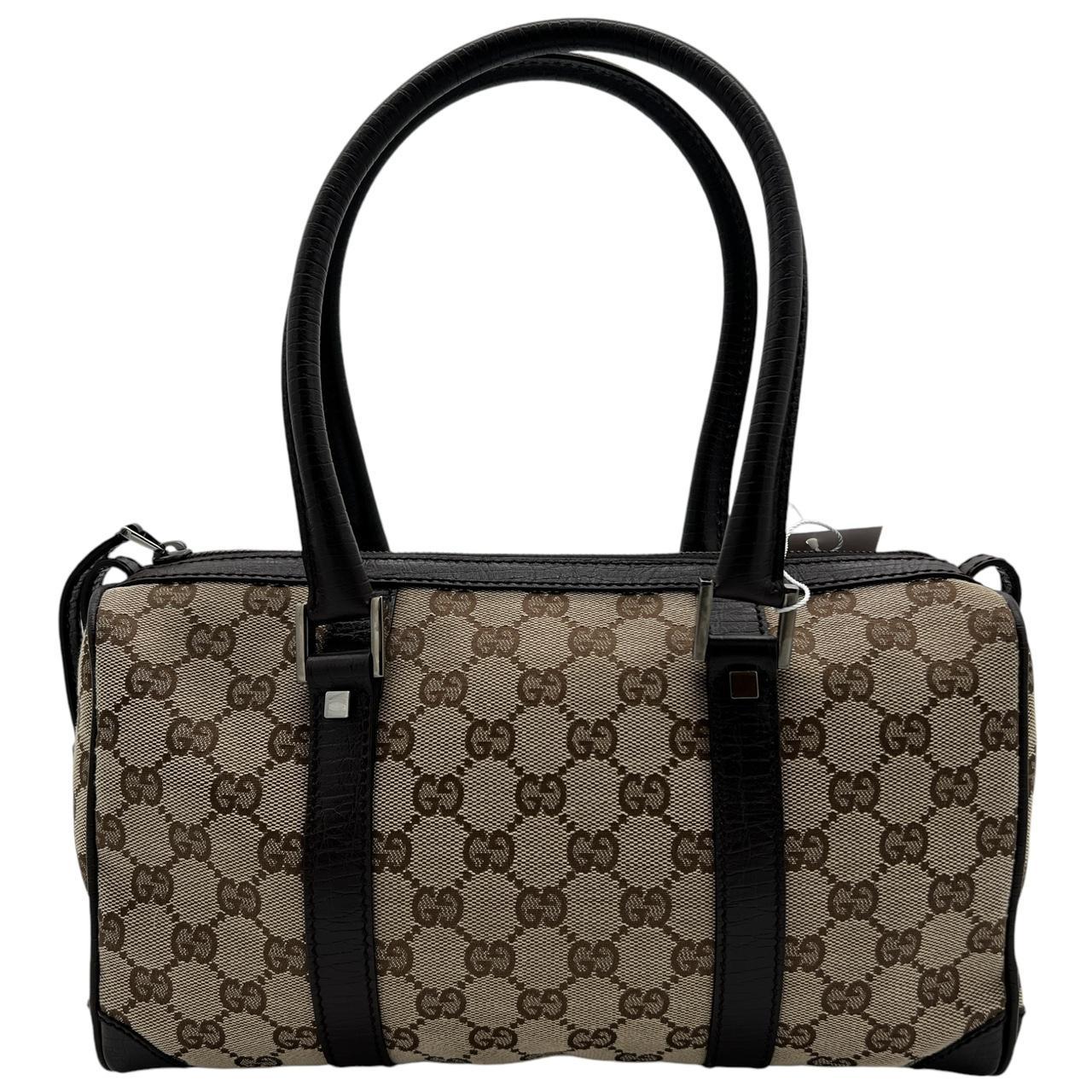 Gucci Monogram Canvas Boston Bag