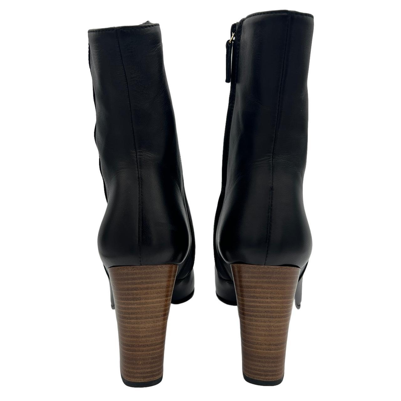 Gucci by Tom Ford Black Leather Mid Calf Boots / Booties