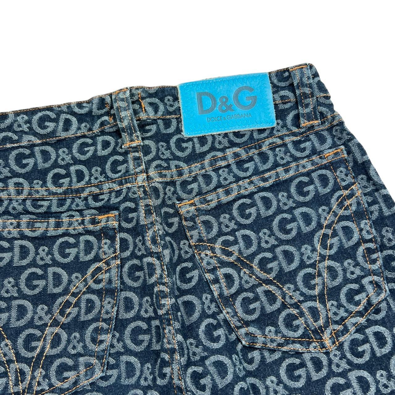 Dolce & Gabbana Logo Printed Denim Capri Pants - Outfit Repeater