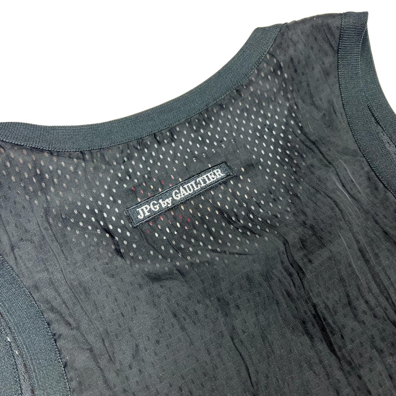 JPG Jean-Paul Gaultier Black Mesh Babydoll Mini Dress