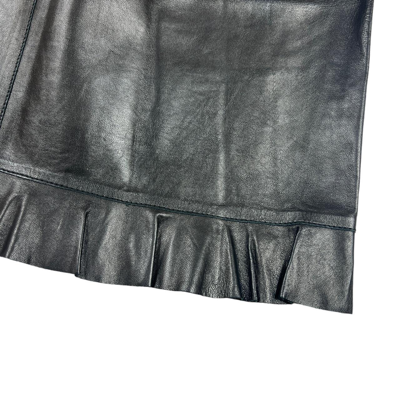 Gucci by Tom Ford Black F/W 1999 Leather Midi Skirt - Outfit Repeater