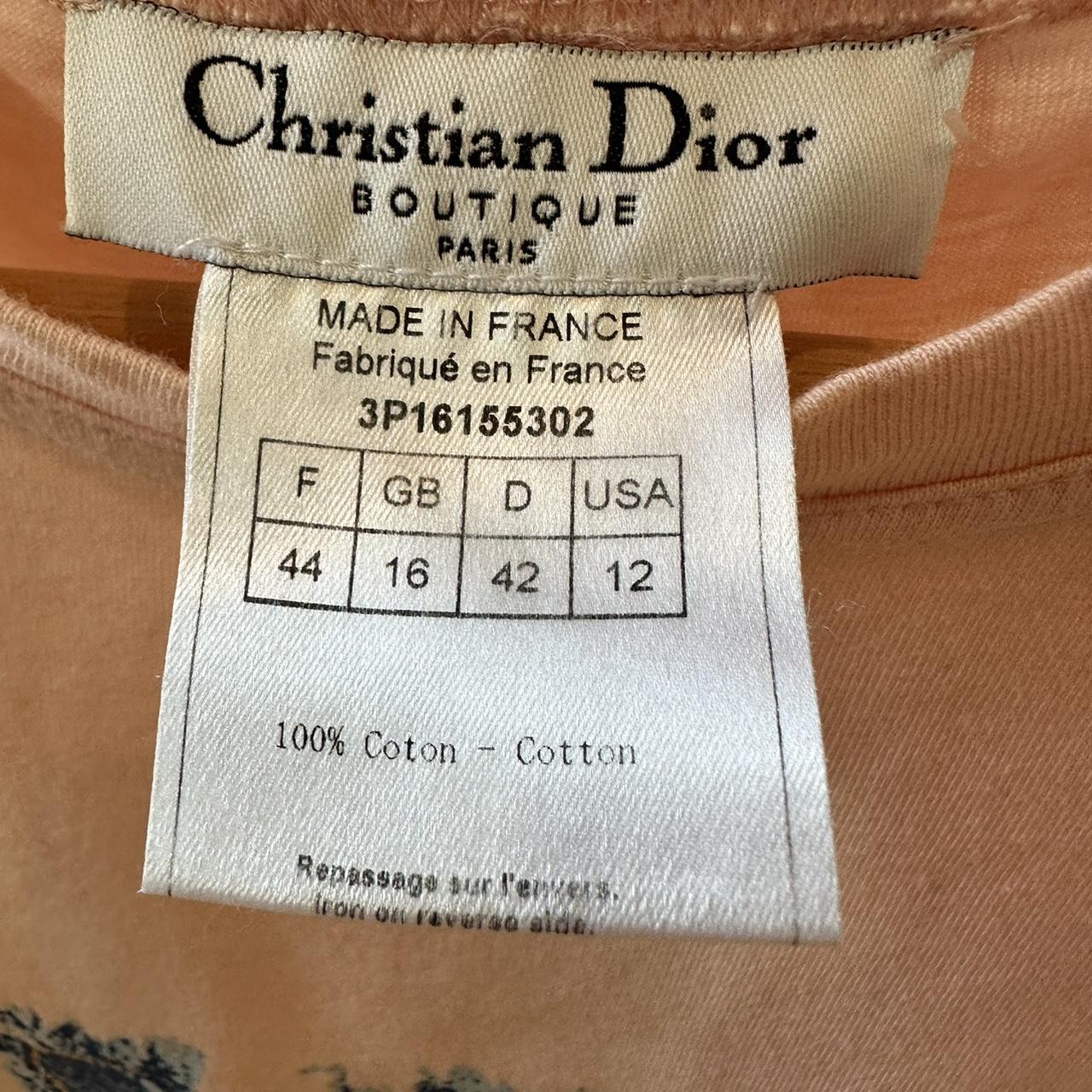 Christian Dior by John Galliano S/S 2003 Pink Denim Logo Tank Top