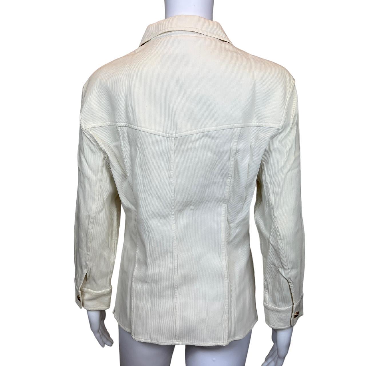 Gucci By Tom Ford S/S 1994 Cream Button Up Shirt Jacket - Outfit Repeater