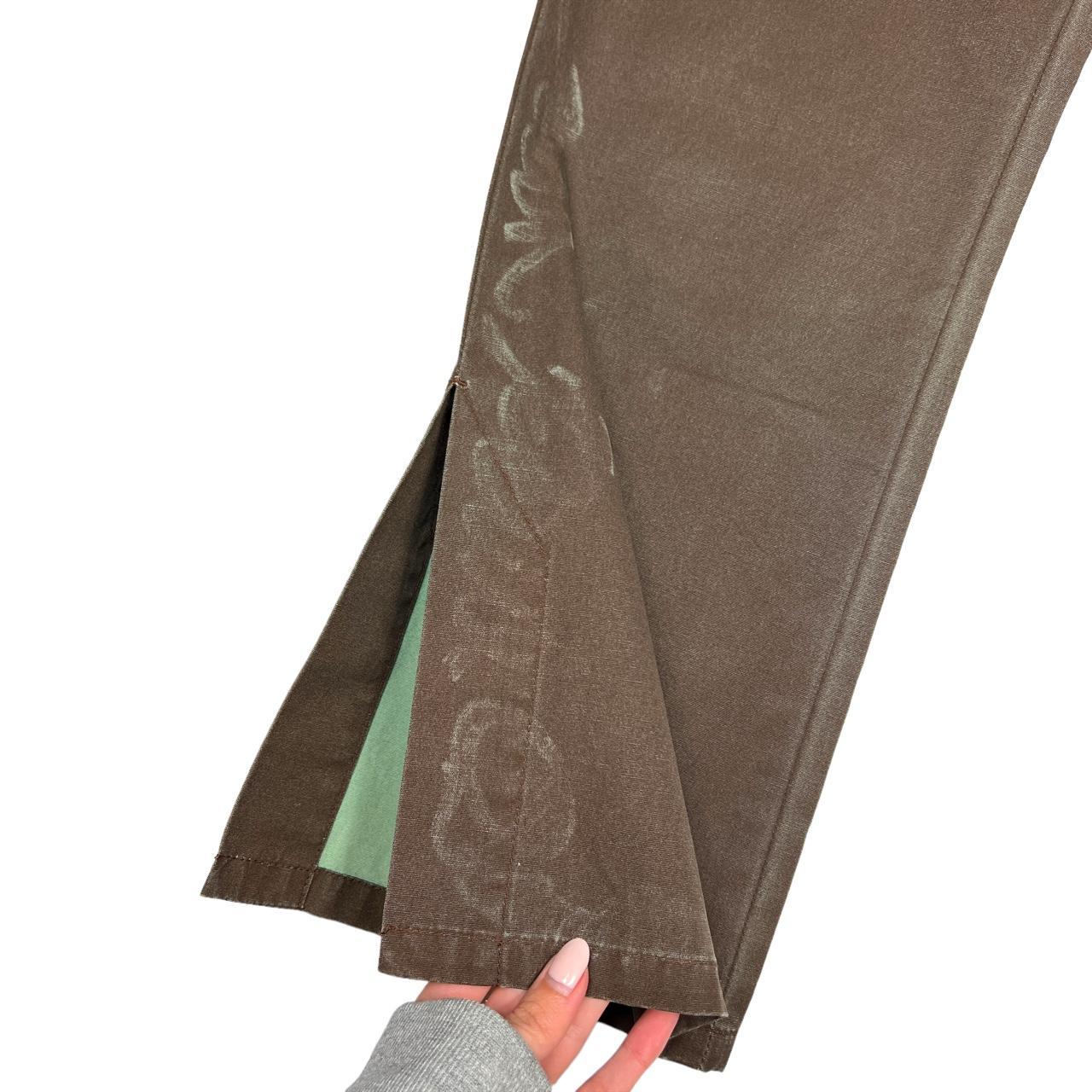 Jean-Paul Gaultier Brown Green Printed Jeans