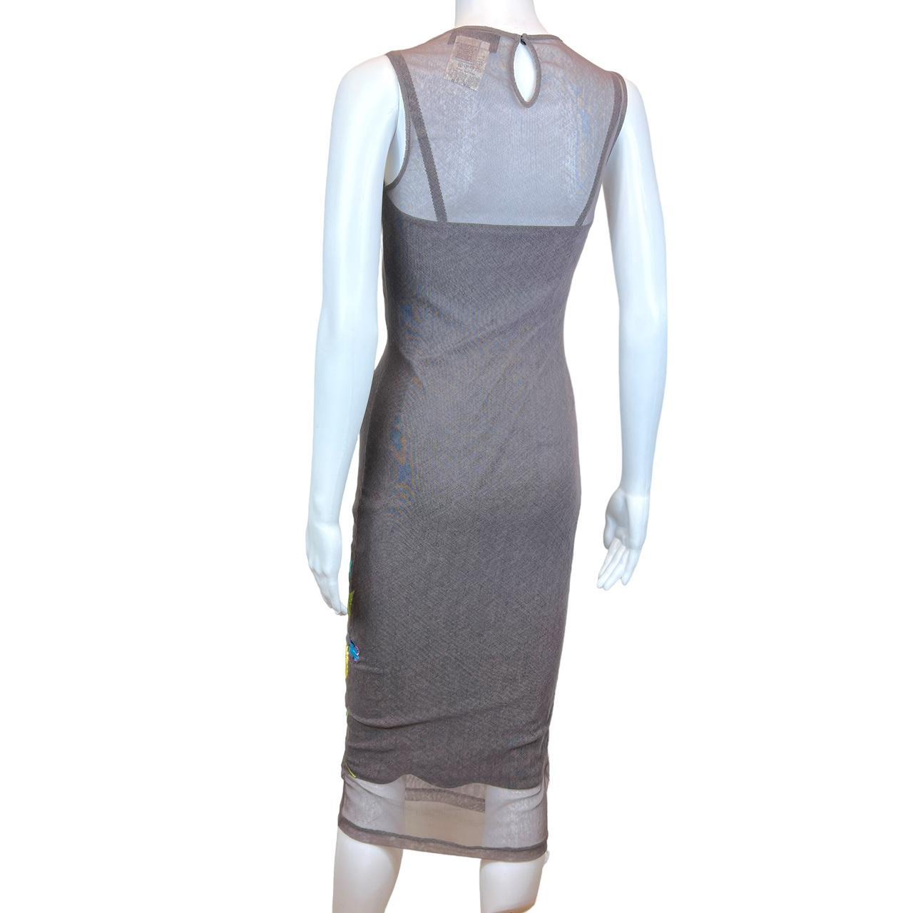 Dolce & Gabbana Purple Floral Embroidered Mesh Slip Dress - Outfit Repeater