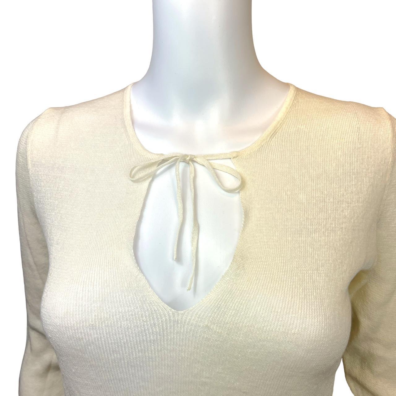 Gucci By Tom Ford S/S 2000 Semi-Sheer Linen Longsleeve Top - Outfit Repeater