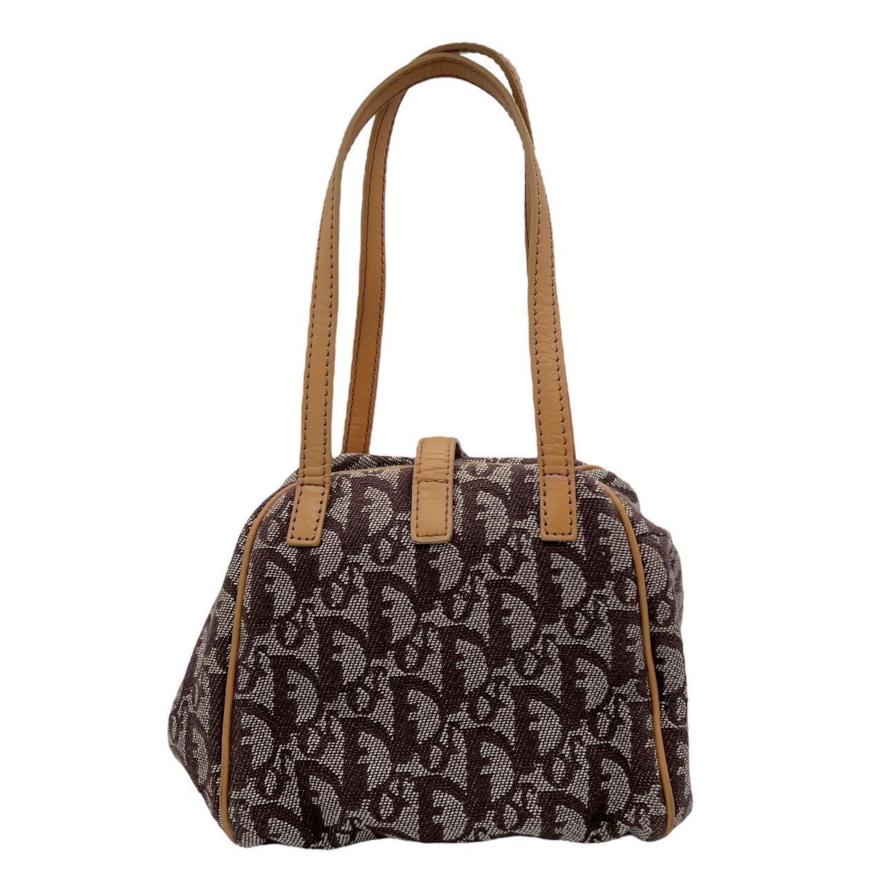 Christian Dior by John Galliano Trotter Monogram Print Mini Bowler Bag - Outfit Repeater