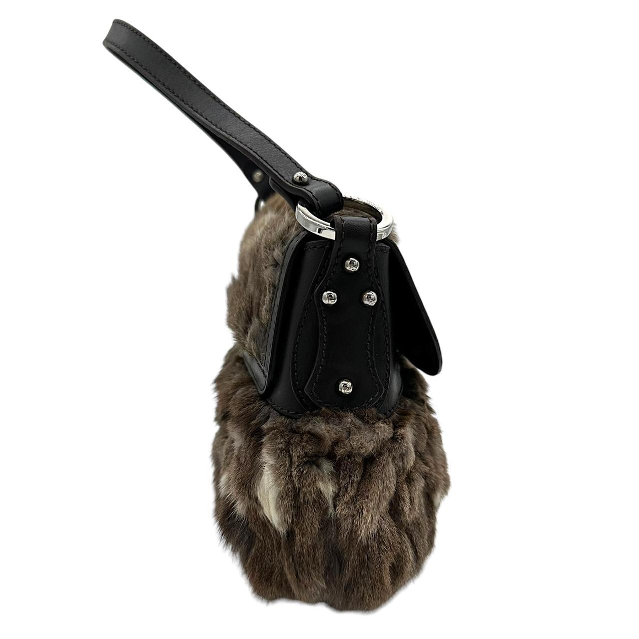 Fendi Rabbit Fur Mini Chef Shoulder Bag - Outfit Repeater