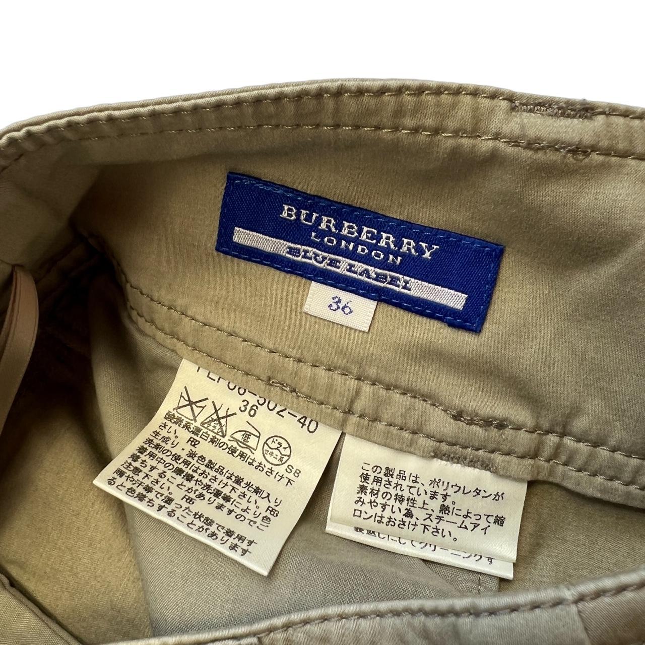 Burberry Blue Label Mid Length Khaki Colored Cargo Skirt