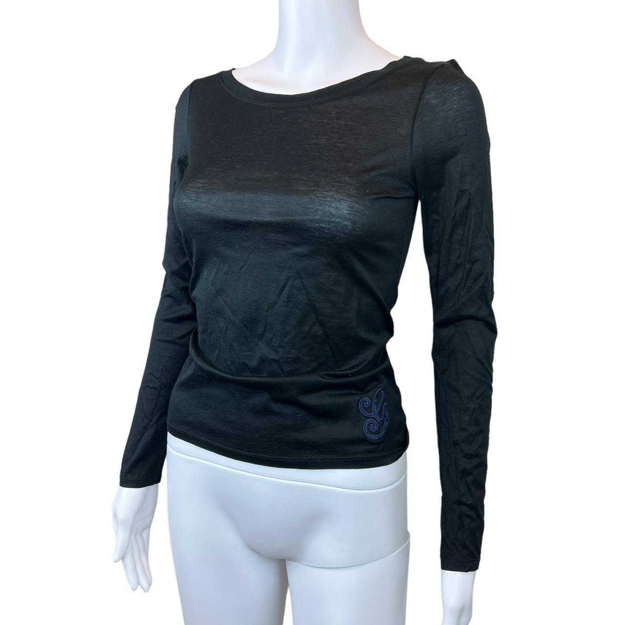 Gucci Longsleeve T-Shirt Black Semi-Sheer Crew Neck