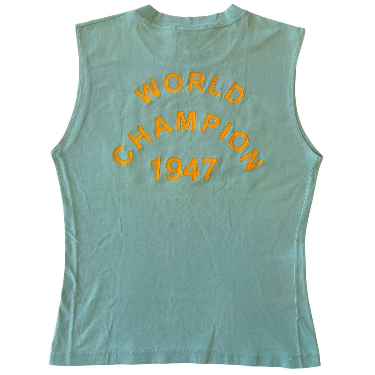 Christian Dior S/S 2001 J'Adore Dior Blue & Yellow Tank - Outfit Repeater