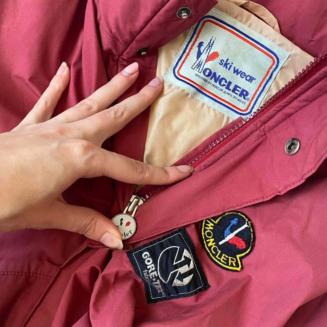 Moncler Ski Wear Burgundy / Maroon Gore-Tex Lightweight Jacket Windbreaker - Outfit Repeater