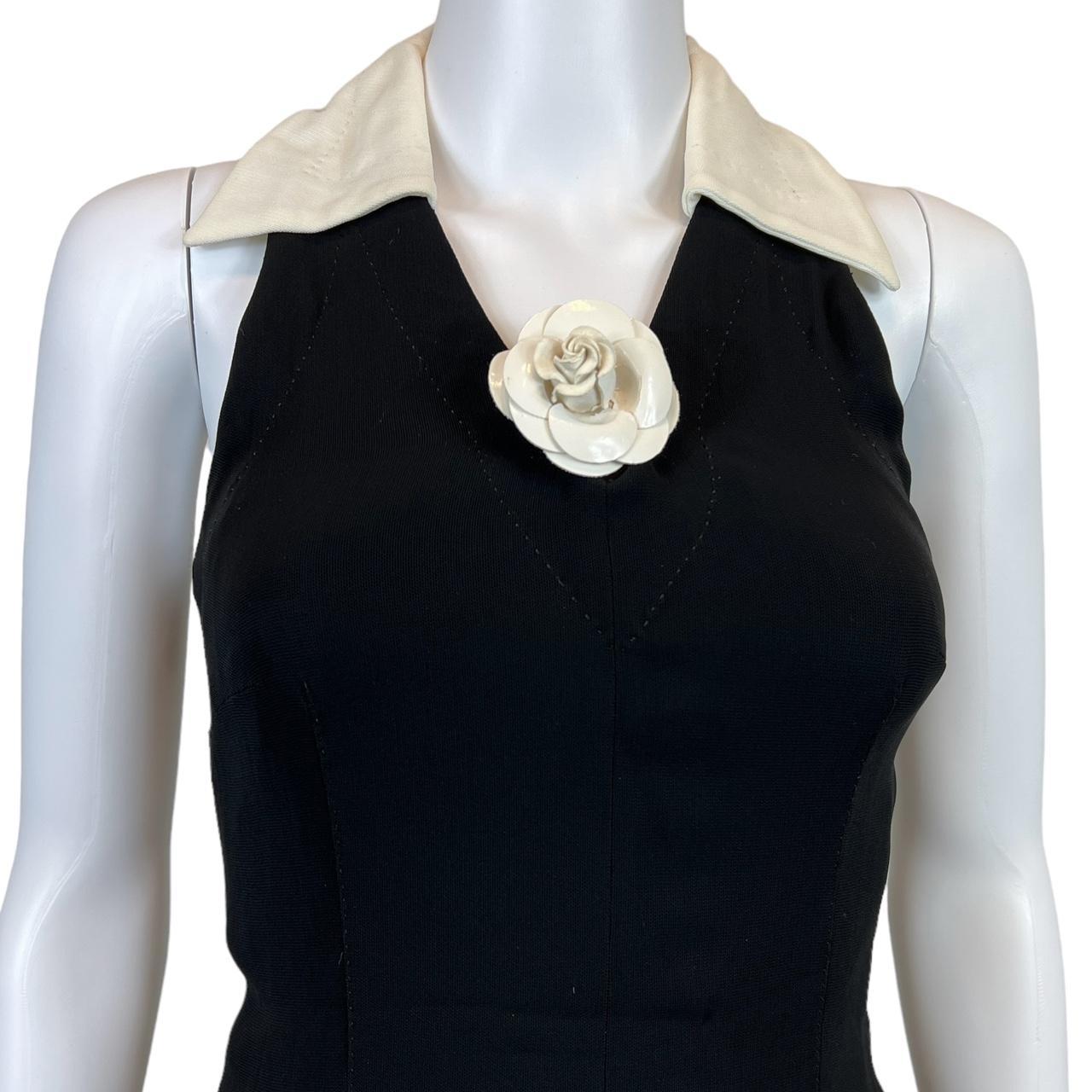 Moschino Couture Black White Collared Midi Dress