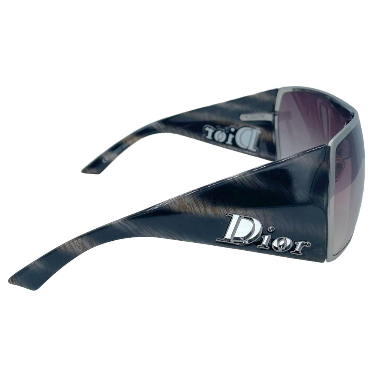 Dior Gaucho 2 Shield Style Sunglasses Black Gradient Lens