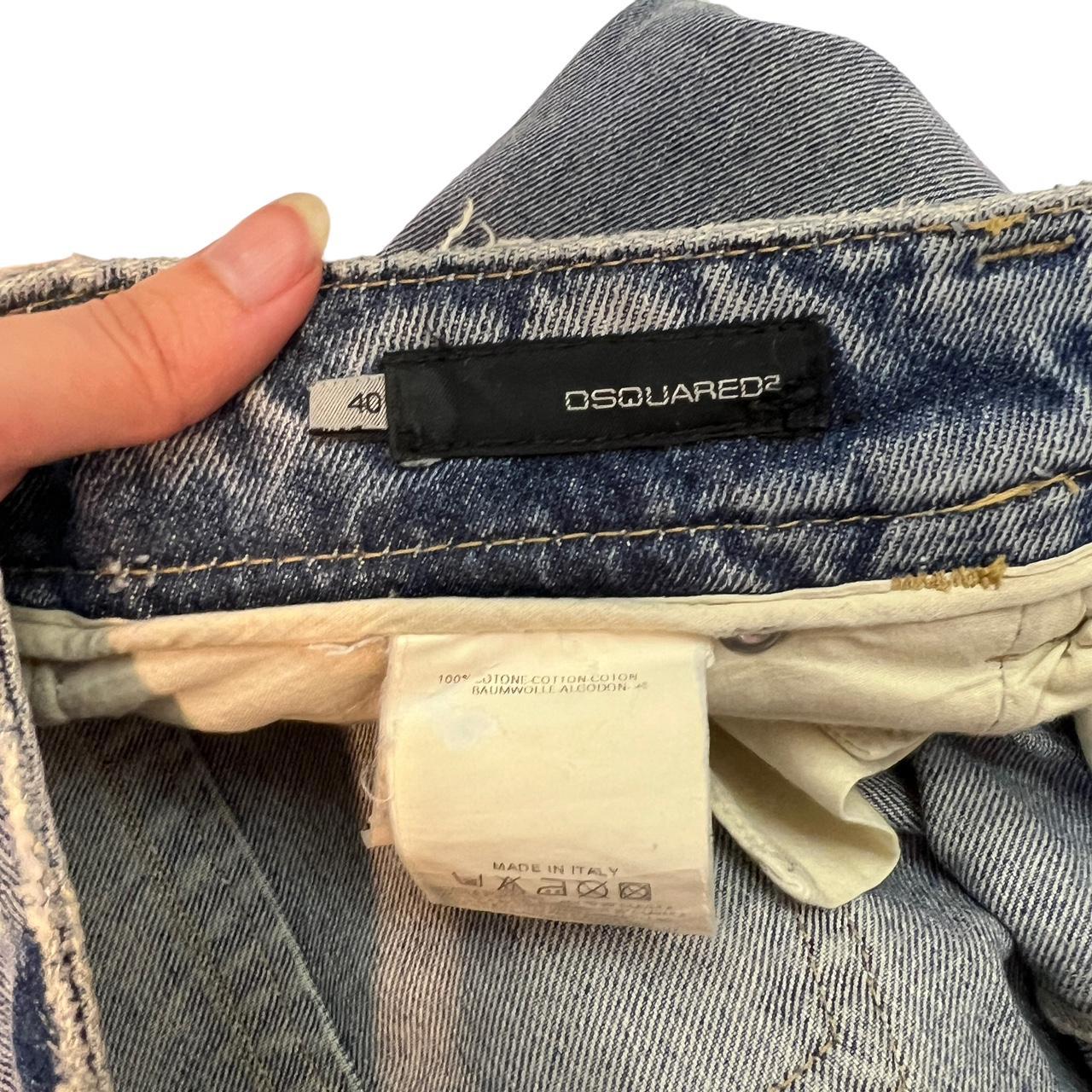 Dsquared2 S/S 2005 Weed / Marijuana Leaf Embellished Low Rise Jeans