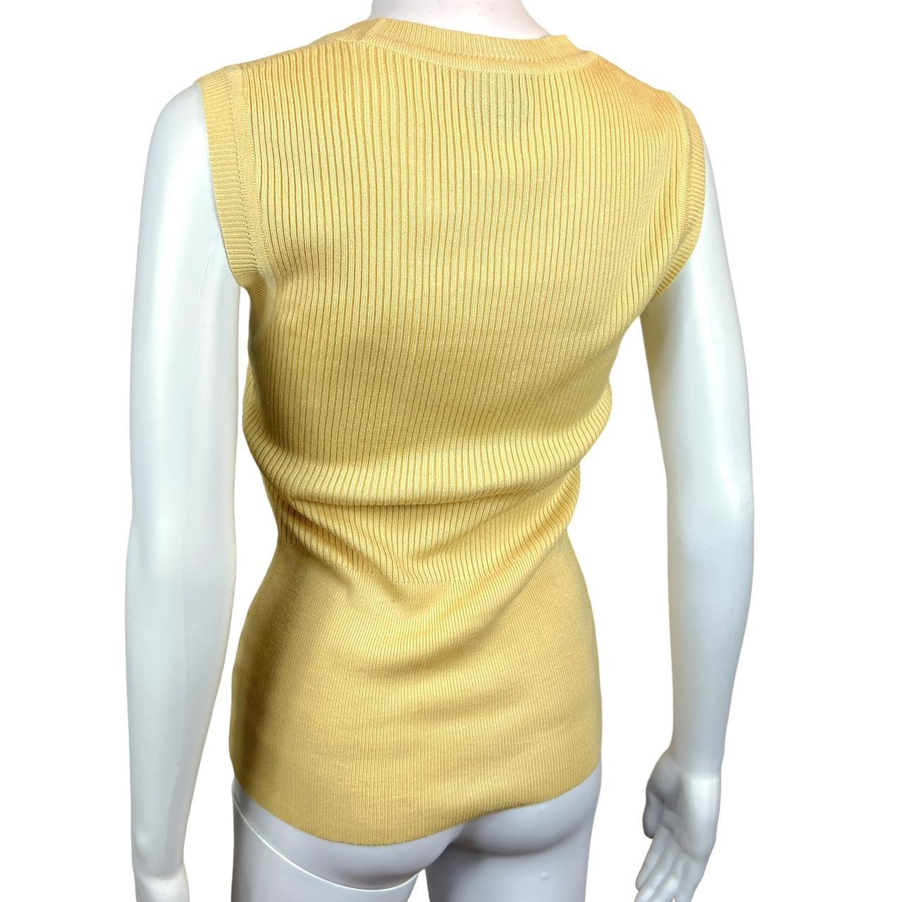 Gucci By Tom Ford Light Yellow Knit Tank Top