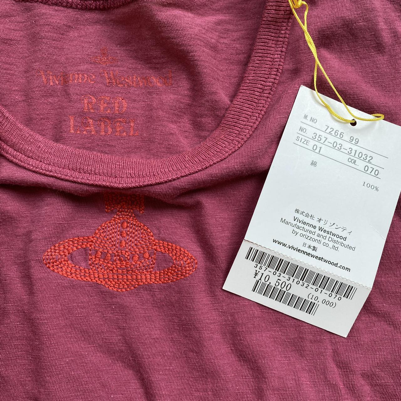 Vivienne Westwood Red Label Embroidered Logo Berry Pink / Red T-Shirt - Outfit Repeater