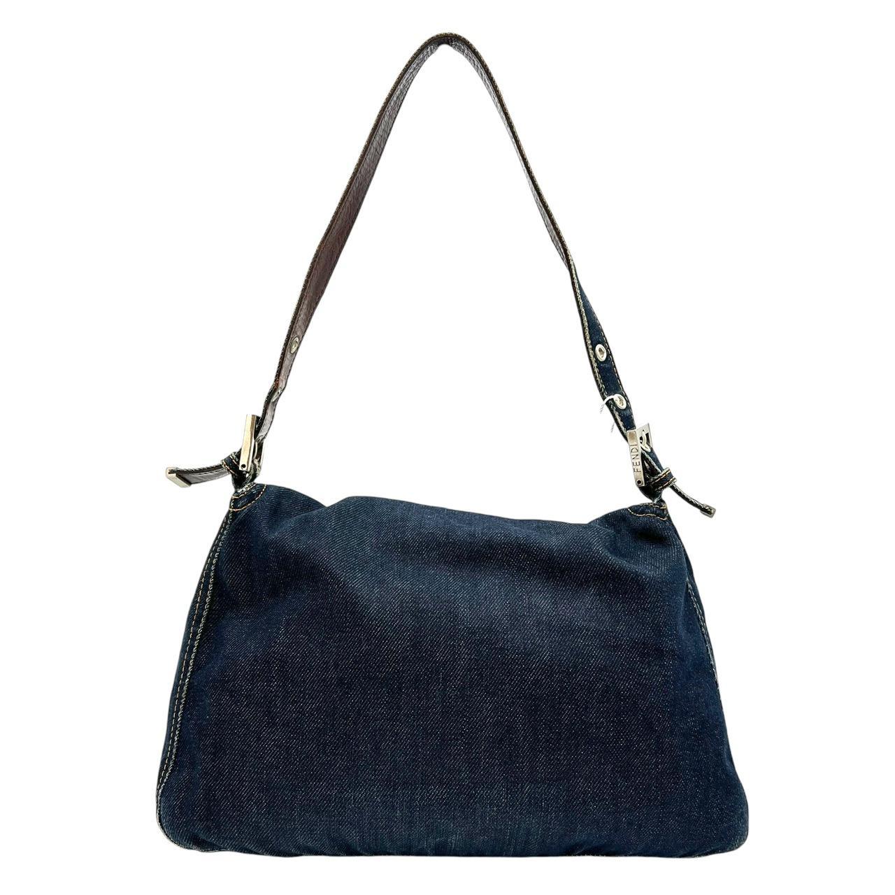 Fendi Denim Mama Baguette Shoulder Bag