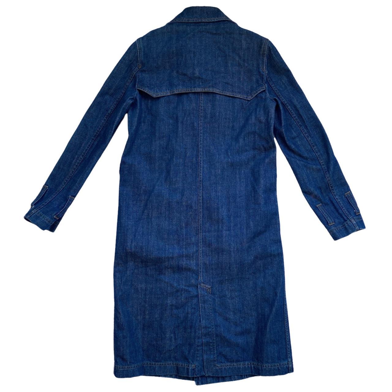 Dolce & Gabbana Denim Trench Coat Dark Wash Double-Breasted