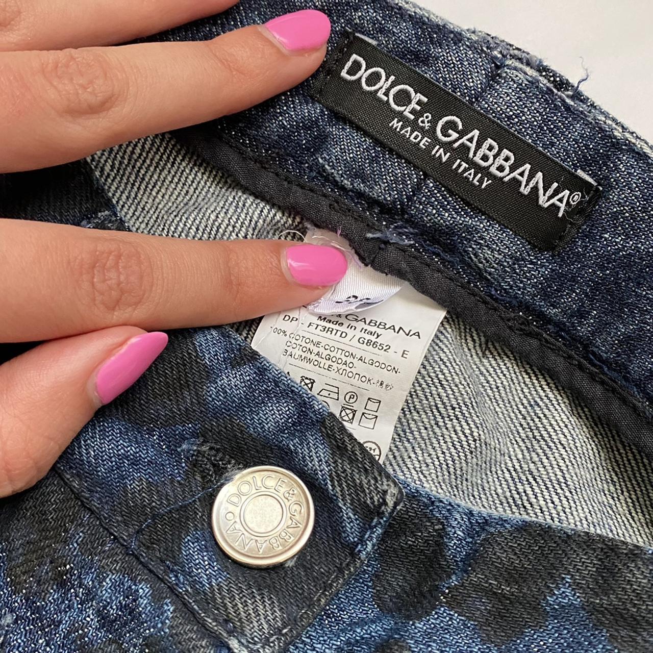 Dolce & Gabbana D&G Leopard Cheetah Print Low Rise Straight Leg Jeans - Outfit Repeater