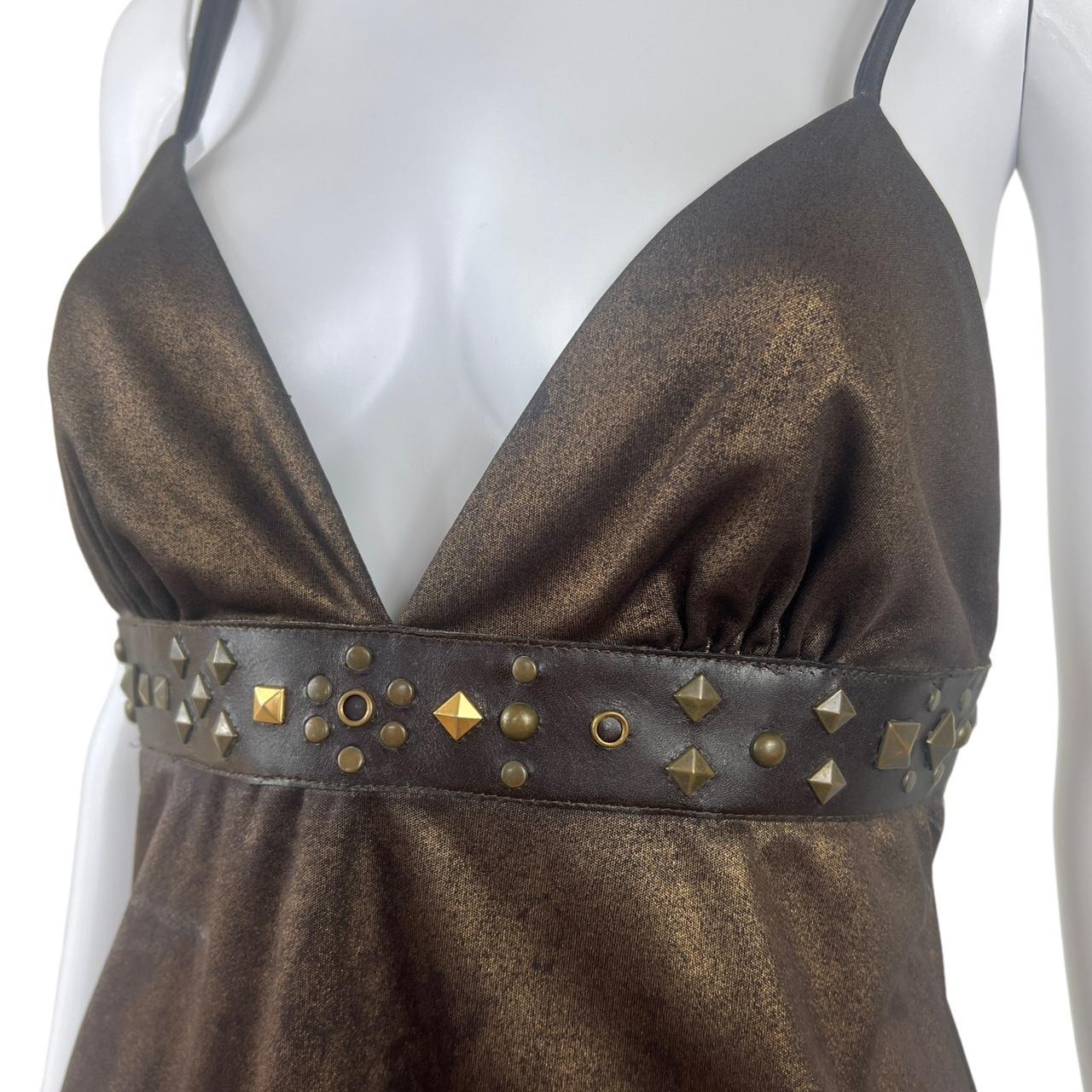 D&G Studded Faux Leather Cami Top - Outfit Repeater